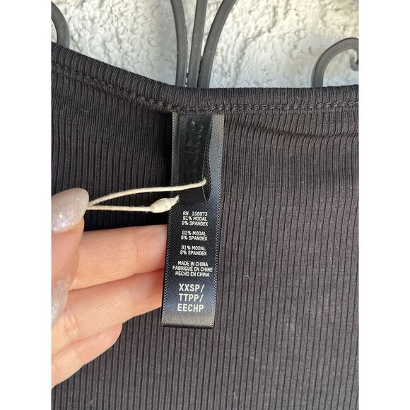 Skims Fits Everybody Soft Lounge Dress- XXSP - Onyx - Picture 9 of 9